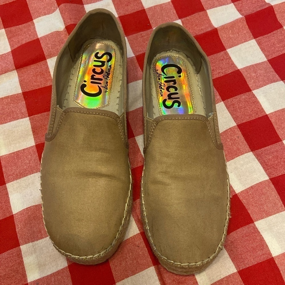 Circus By Sam Edelman Camellia Slip On Platform Espradilles Sz 7.5 Caramel